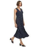 Tommy Hilfiger Women's Sleeveless Printed Midi Dress