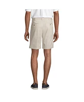 Lands' End Men's No Iron 9" Comfort Waist Pleated Front Chino Short