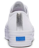Keds Women's Triple Up Canvas Platform Casual Sneakers from Finish Line
