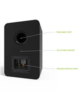 Kanto YUP6 Passive Bookshelf Speakers with 1" Silk Dome Tweeter and 5.25" Kevlar Woofer - Pair