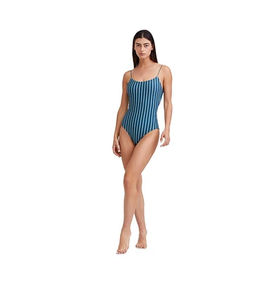 au naturel by Gottex Women's Scoop Neck One Piece Swimsuit with U shape back