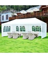 Sugift 20 Ft. W x 10 Ft. D Wedding Party Tent Canopy with 4 Side Walls