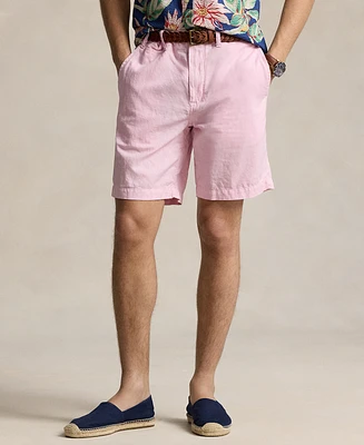 Polo Ralph Lauren Men's 8.5" Straight-Fit Linen Cotton Chino Shorts