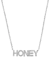Effy Diamond Happy 18" Pendant Necklace (1/5 ct. t.w.) Sterling Silver