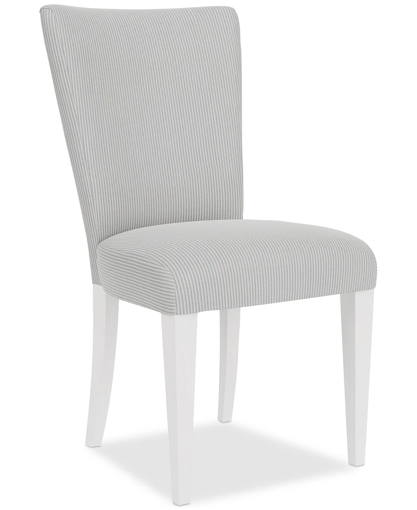 Catriona Striped Upholstered Side Chair, Created for Macy's