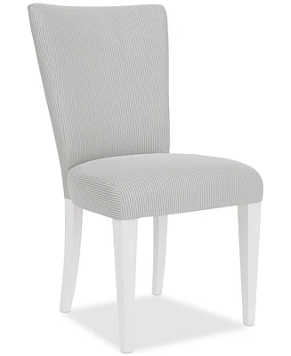 Catriona Striped Upholstered Side Chair, Created for Macy's