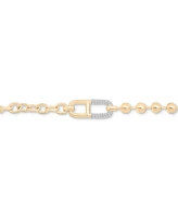 Audrey by Aurate Diamond Horizontal Link Two-Chain Bracelet (1/5 ct. t.w.) in Gold Vermeil, Created for Macy's