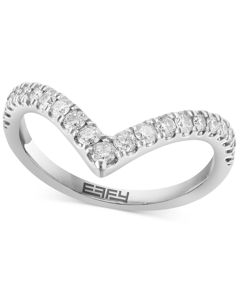 Effy Diamond Chevron Ring (1/2 ct. t.w.) in 14k White Gold