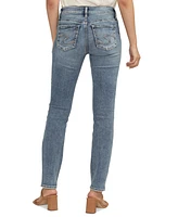 Silver Jeans Co. Women's Elyse Faded Straight-Leg