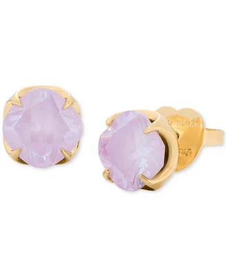 Kate Spade New York Gold-Tone Color Cubic Zirconia Stud Earrings