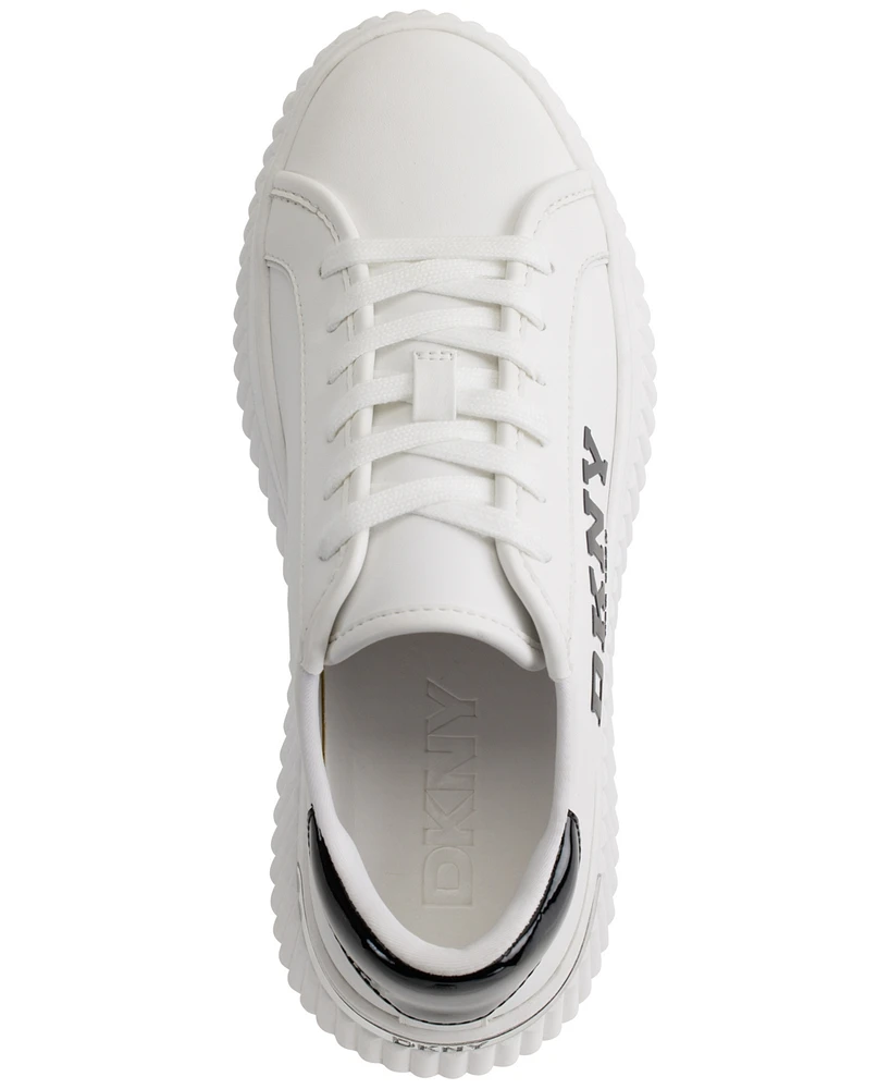 Dkny Women's Leon Lace-Up Logo Sneakers