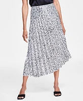 I.n.c. International Concepts Women's Asymmetrical Pleated Skirt, Created for Macy's