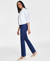 I.n.c. International Concepts Women's High Rise Pull-On Flare Jeans, Created for Macy's