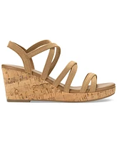 Style & Co Women's Arloo Strappy Elastic Wedge Sandals, Created for Macy's