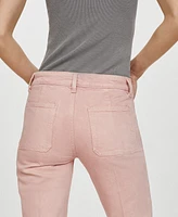 Mango Women's Pocket Detail Flared Jeans