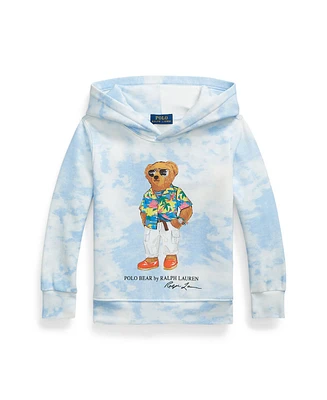 Polo Ralph Lauren Toddler and Little Boys Tie-Dye-Print Bear Fleece Hoodie