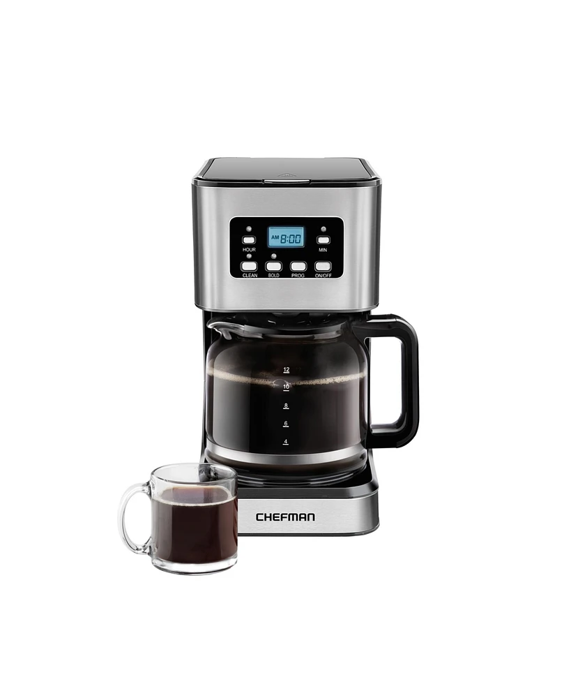Chefman 12-Cup Programmable Coffee Maker with Digital Display and Auto Shut Off