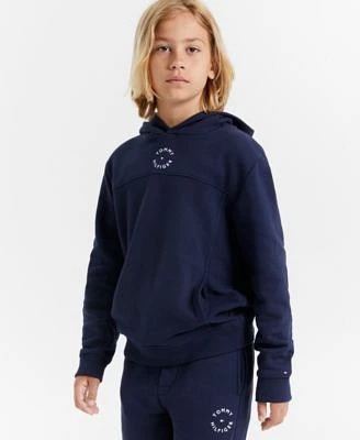 Tommy Hilfiger Boys 2 20 Soft Essential Logo Embroidered Fleece Hoodie
