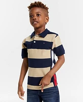 Tommy Hilfiger Little Boys Colorblocked Stripe Polo Shirt