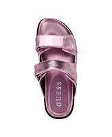 Guess Women's Fabula Lug-Sole Logo Footbed Sandals