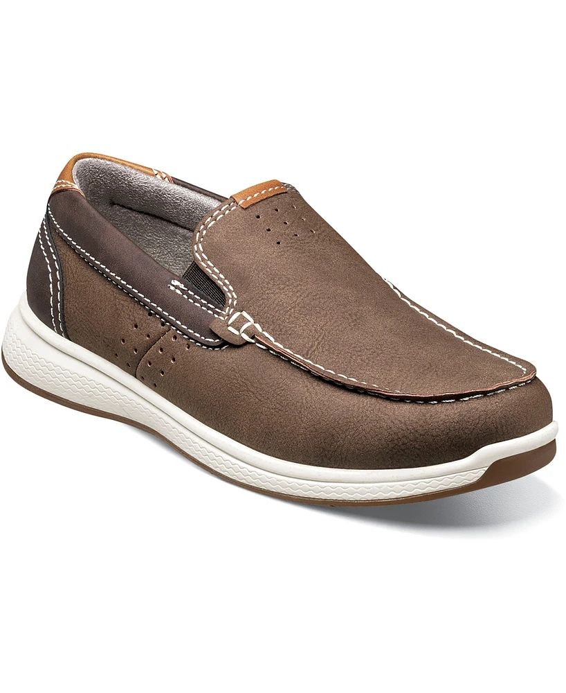 Florsheim Boys Crossover Jr. Moc Toe Slip On Sneaker