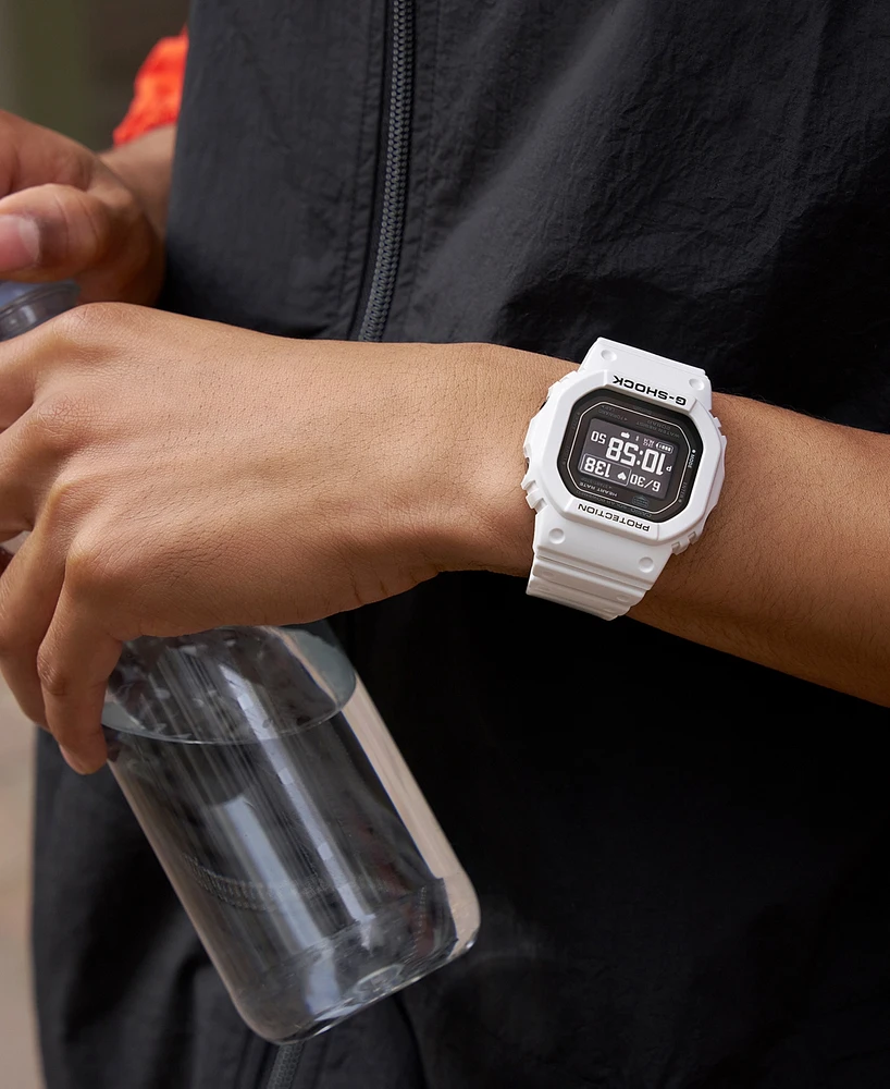 G-Shock Men's Digital White Resin Strap Watch 45mm, DWH5600-7