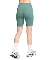Nike Women's One High-Waisted Side-Pocket 8" Bike Shorts