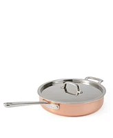 Martha by Martha Stewart Stainless Steel 3.5 Qt Straight Sided Saute Pan with Lid