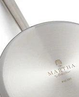 Martha by Martha Stewart Stainless Steel 3 Qt Low Saucepan with Lid