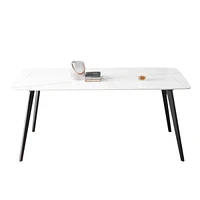 Porcelain Dining Table White 63"