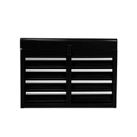 Detachable 5 Drawer Tool Chest With Bottom Cabinet And One Adjustable Shelf-Black
