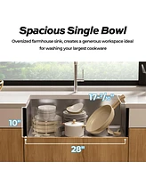 Streamdale Furniture 30" Stainless Steel Farmhouse Sink - Single Bowl