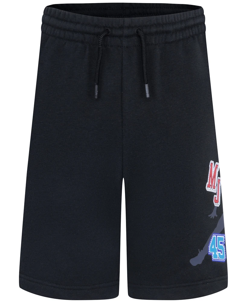 Jordan Big Boys Sneaker School Patch French Terry Shorts