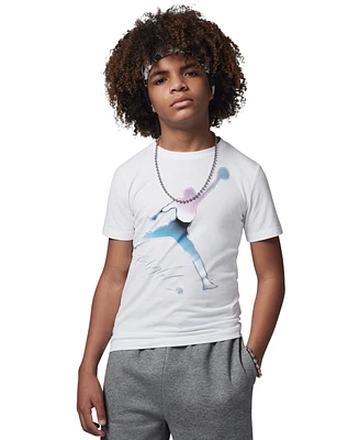 Jordan Big Boys Jumpman Flight Chrome Short Sleeve T-Shirt