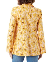 Sam Edelman Women's Sire Printed Flare-Sleeve Blazer