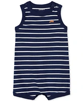 Carter's Baby Boys Car Stripe Cotton Romper