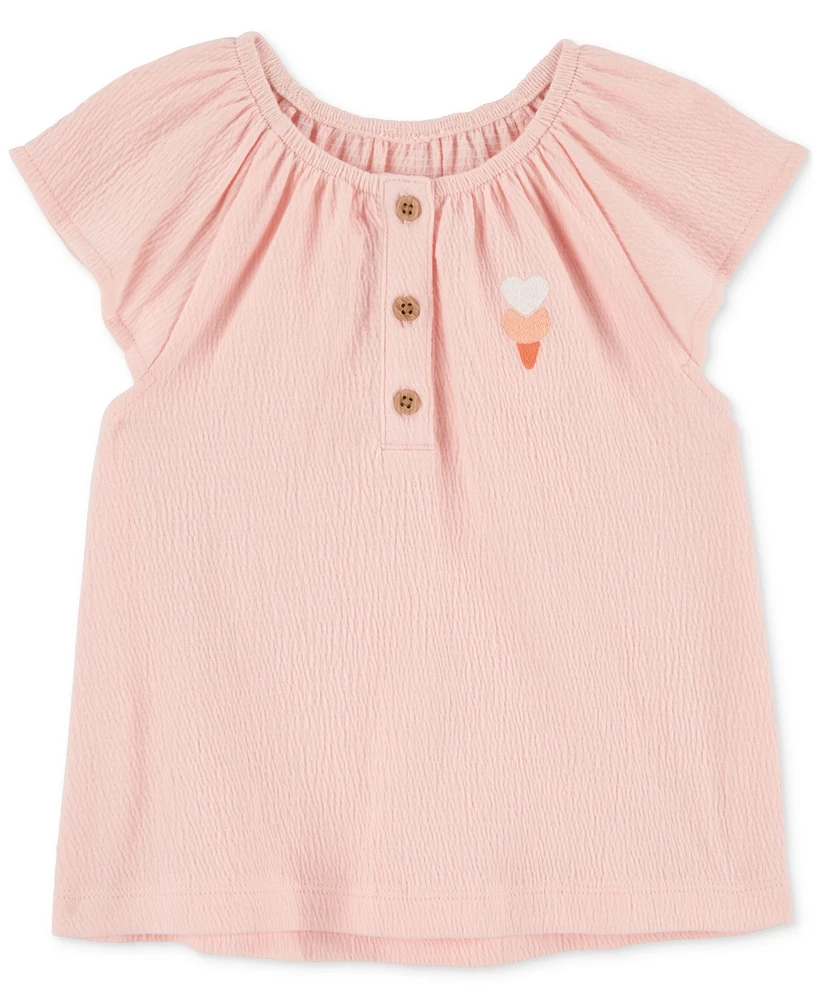 Carter's Toddler Girls Ice Cream Crinkle Jersey Top