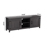 Streamdale Furniture Tv Stand Storage Media Console Entertainment Center, Tradition, With Doors