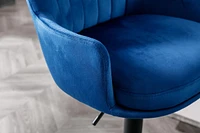 Adjustable Blue Bar Stools Set - 2 Pack