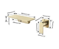 Waterfall Bathroom Sink Faucet