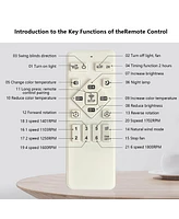 Streamdale Furniture Bladeless Fan Lamp With Lights Dimmable Led