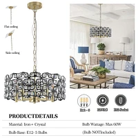 Modern Crystal Chandelier For Living-Room Round Cristal Lamp Luxury Home Decor Light Fixture
