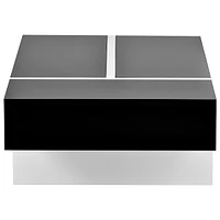 Contemporary Rectangle Design Living Room Furniture, Modern High Gloss Surface Cocktail Table