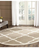 Safavieh Amherst AMT421 Wheat and Beige 9' x 9' Round Area Rug