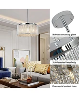 Modern Crystal Chandelier For Living-Room Round Cristal Lamp Luxury Home Decor Light Fixture