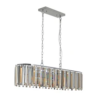 Modern Oval Crystal Ceiling Chandelier Luxury Home Decor Light Fixture