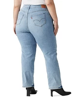 Levi's Plus 314 Mid-Rise Shaping Straight-Leg Jeans