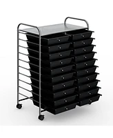 Slickblue 20 Drawers Rolling Storage Cart Studio Organizer