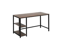 Slickblue Computer Desk Office Study Table Workstation Home with Adjustable Shelf Coffee