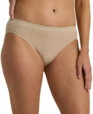 Lauren Ralph Women's Monogram Mesh Jacquard Bikini Brief Underwear 4L0048